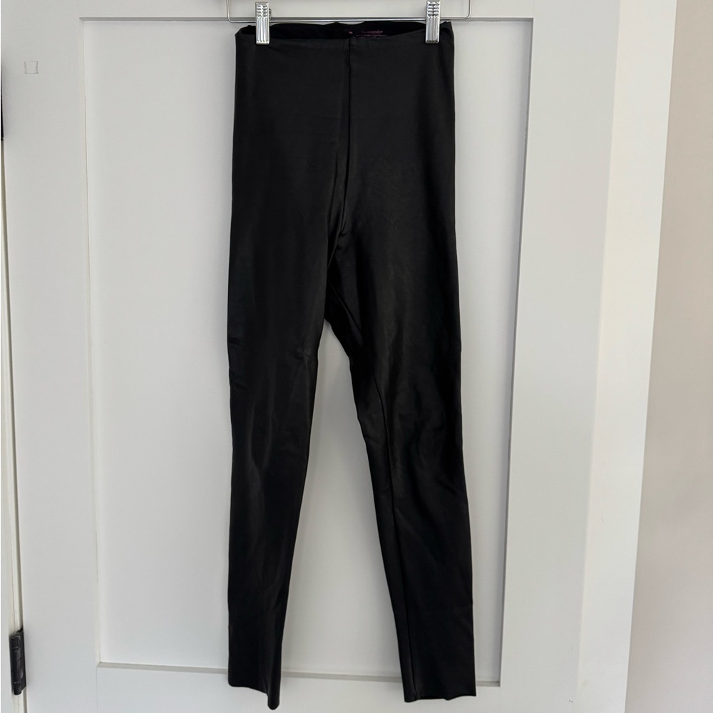 Black Faux Leather Leggings